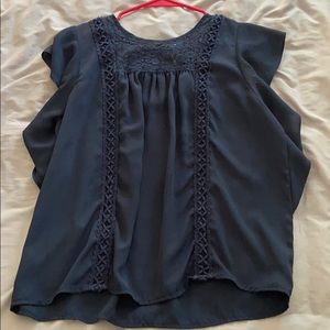 Dark blue blouse